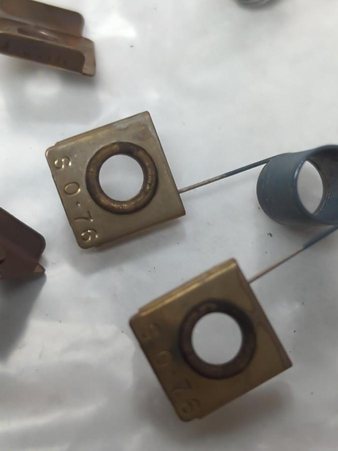 Used JOSLYN CLARK,S0-76,OVERLOAD THERMAL HEATER ELEMENT LOT OF 9 PRE-OWNED