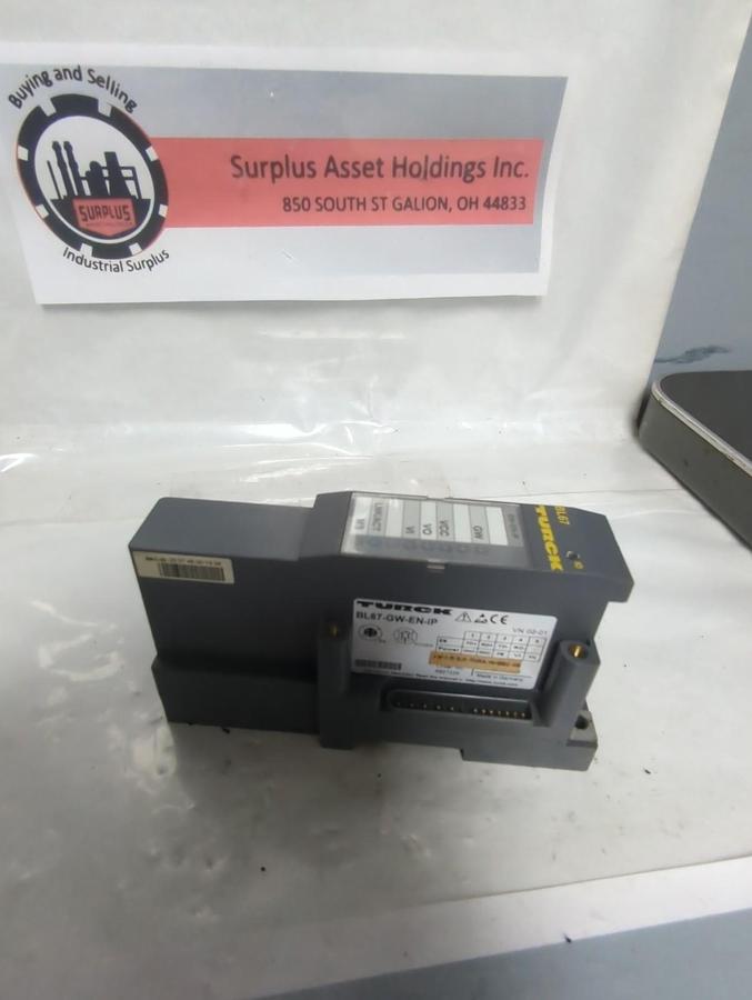 Used TURCK,BL67-GW-EN-1P,GATEWAY INTERFACE MODULE PRE-OWNED