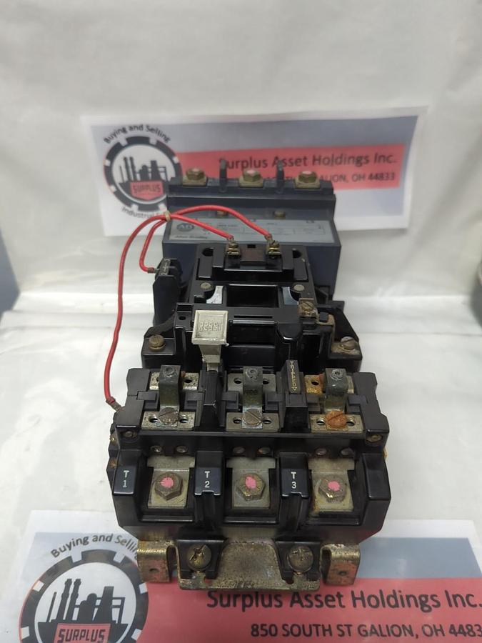 Used ALLEN BRADLEY,509-D0D,SIZE 3 SER A MOTER STATER PRE-OWNED