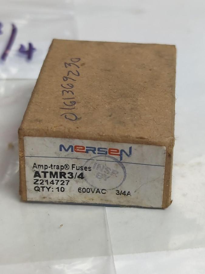 MERSEN,ATMR-3/4,AMP-TRAP 3/4 AMP FUSE LOT OF 20 NOS