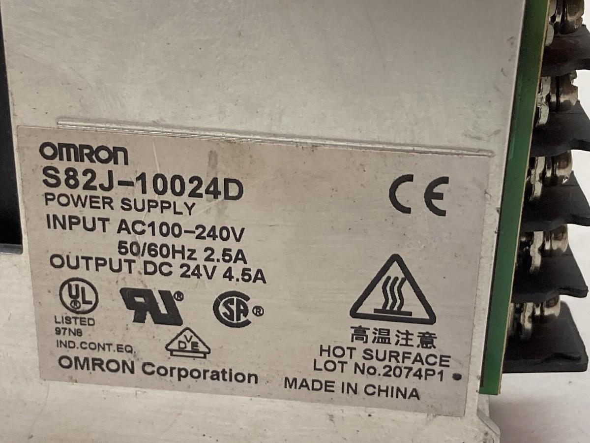 Used Omron,S82J-10024D,Power Supply 240V 50/60Hz