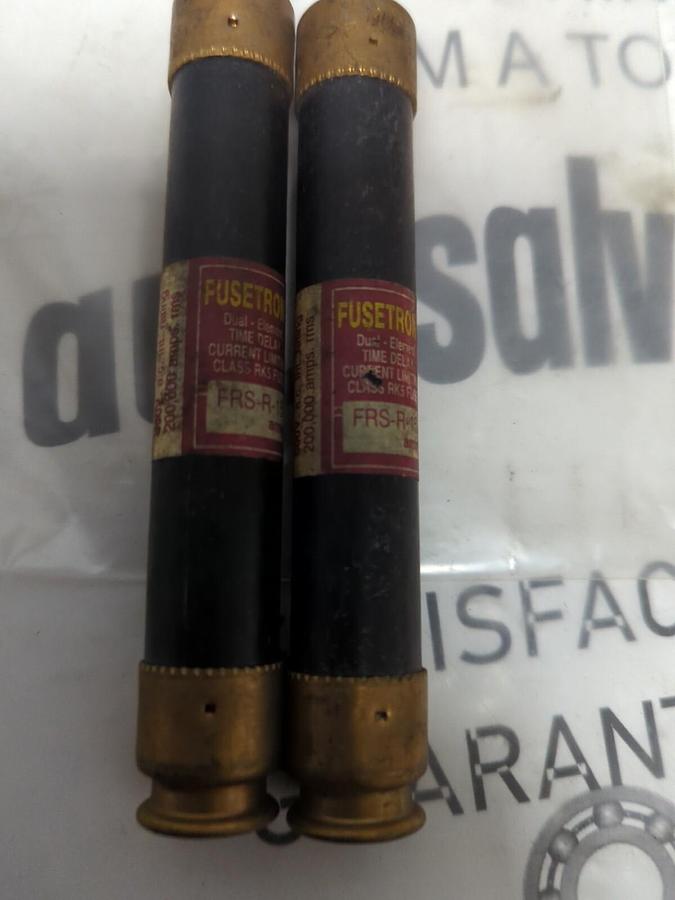 COOPER BUSSMANN,FRS-R-15,FUSETRON 15 AMP FUSE LOT OF 2 NOS