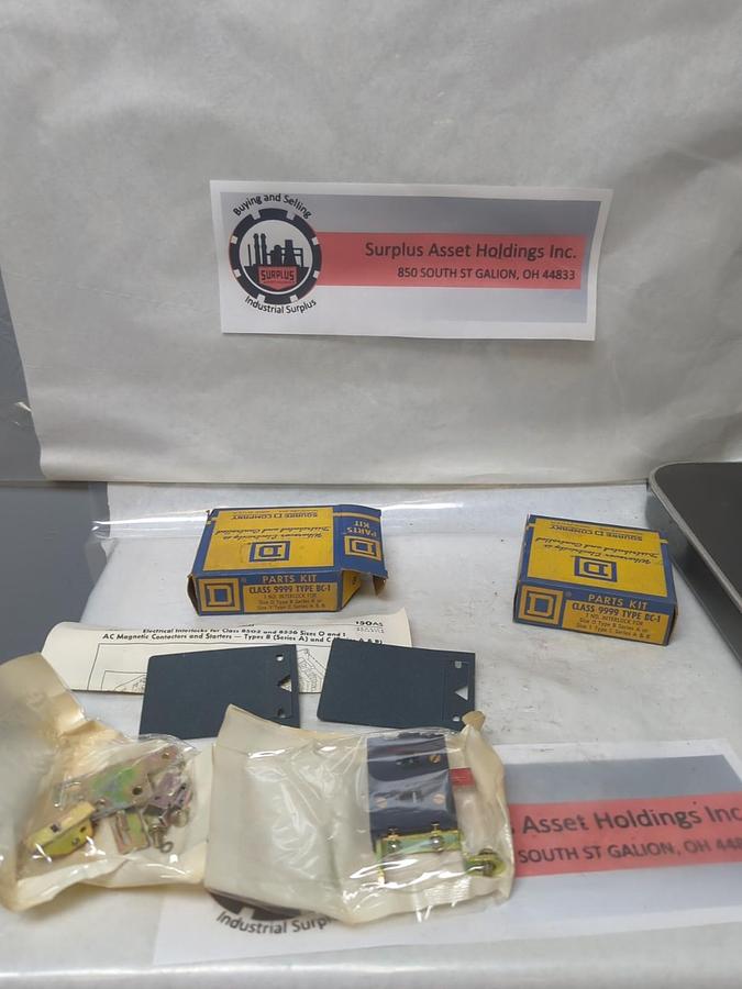 SQUARE D,9999 BC-1,INTERLOCK FOR SIZE 0 TYPEB SERA &SIZE1 TYPEC SER A&B LOT OF 2