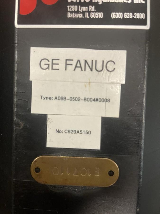 Used GE FANUC,A06B-0502-B004,SERVO MOTOR