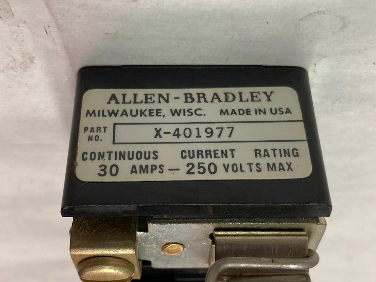 Used Allen Bradley,X-401977,Fuse Holder Block