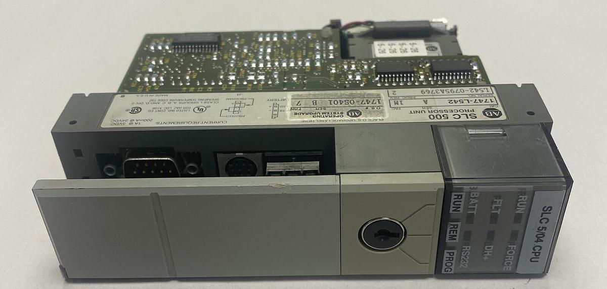 Used Allen-Bradley,1747-L542,Ser A FAC 1M Processor Unit 1747-0S401 Ser B FRN 7