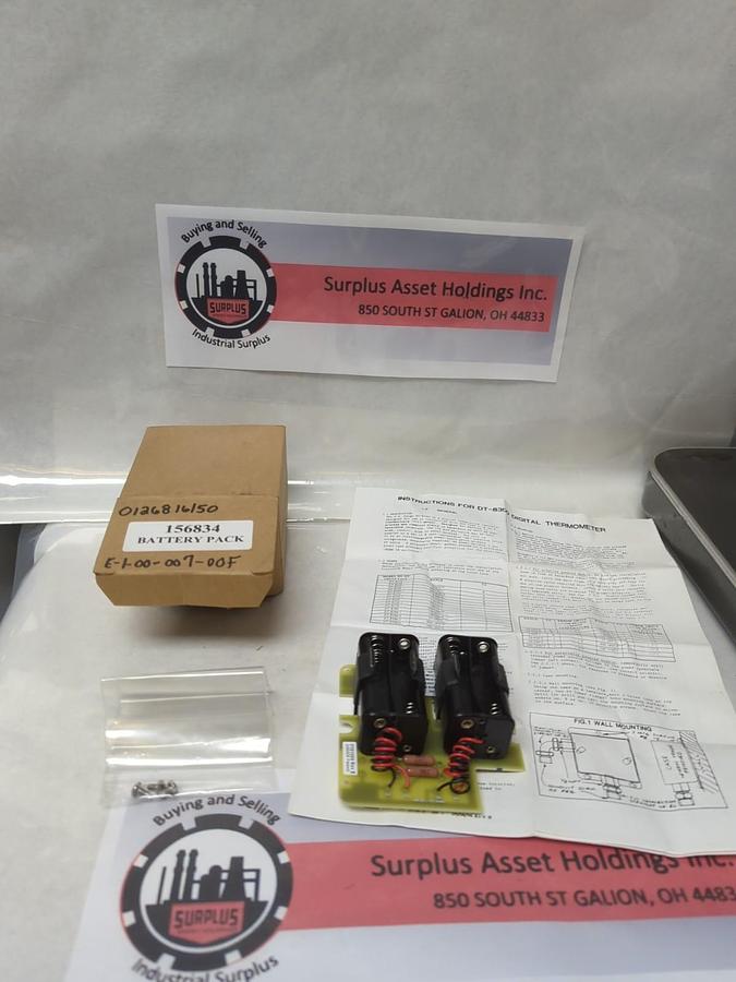 AMETEK,156834,BATTERY PACK/THERMOMETER AA CELL Y181089 REV E NOS