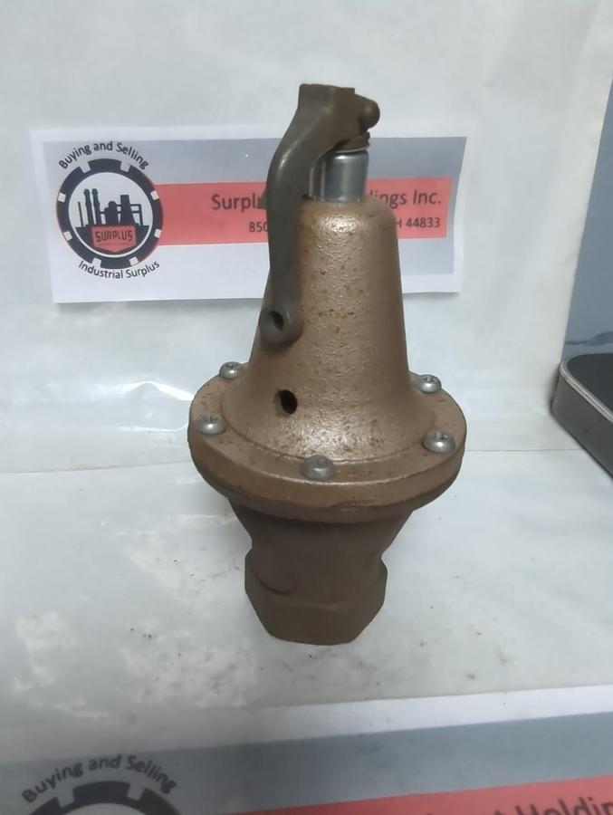 Used WATTS,M 174A,PRESSURE RELIEF VALVE 1-1/2 INCH 100LB PRE-OWNED