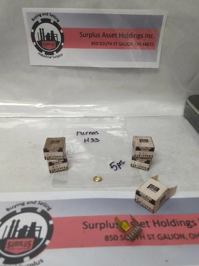 FURNAS,H33,OVERLOAD HEATER ELEMENT LOT OF 5 NOS