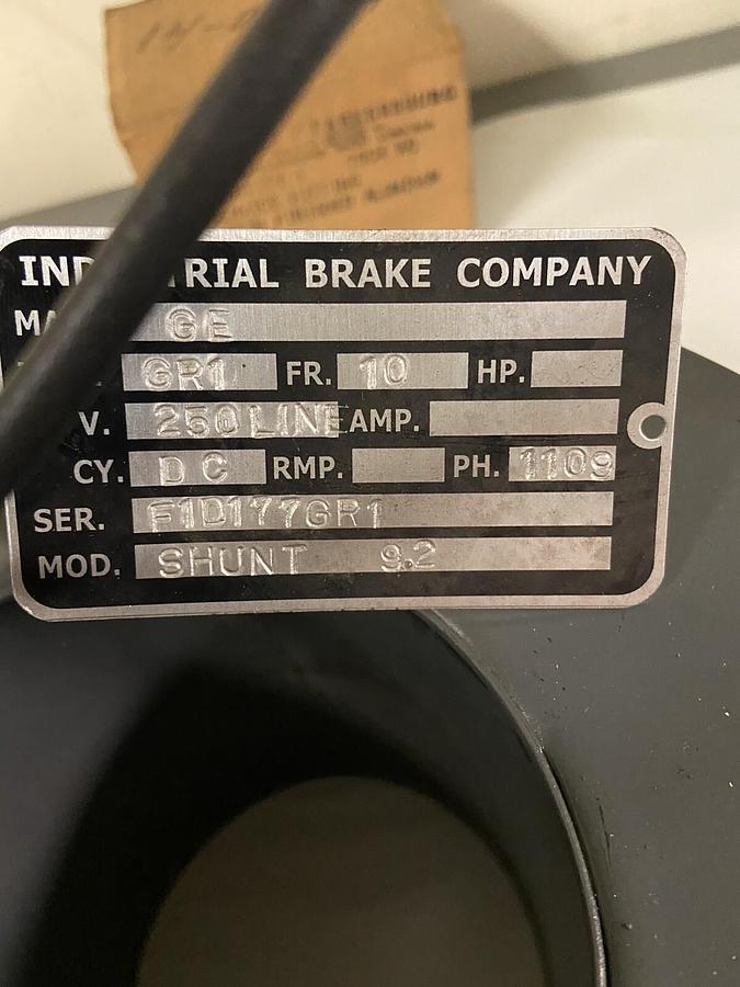 GE General Electric,GR1 Frame 10 DC,Coil Shunt 9.2 250VDC