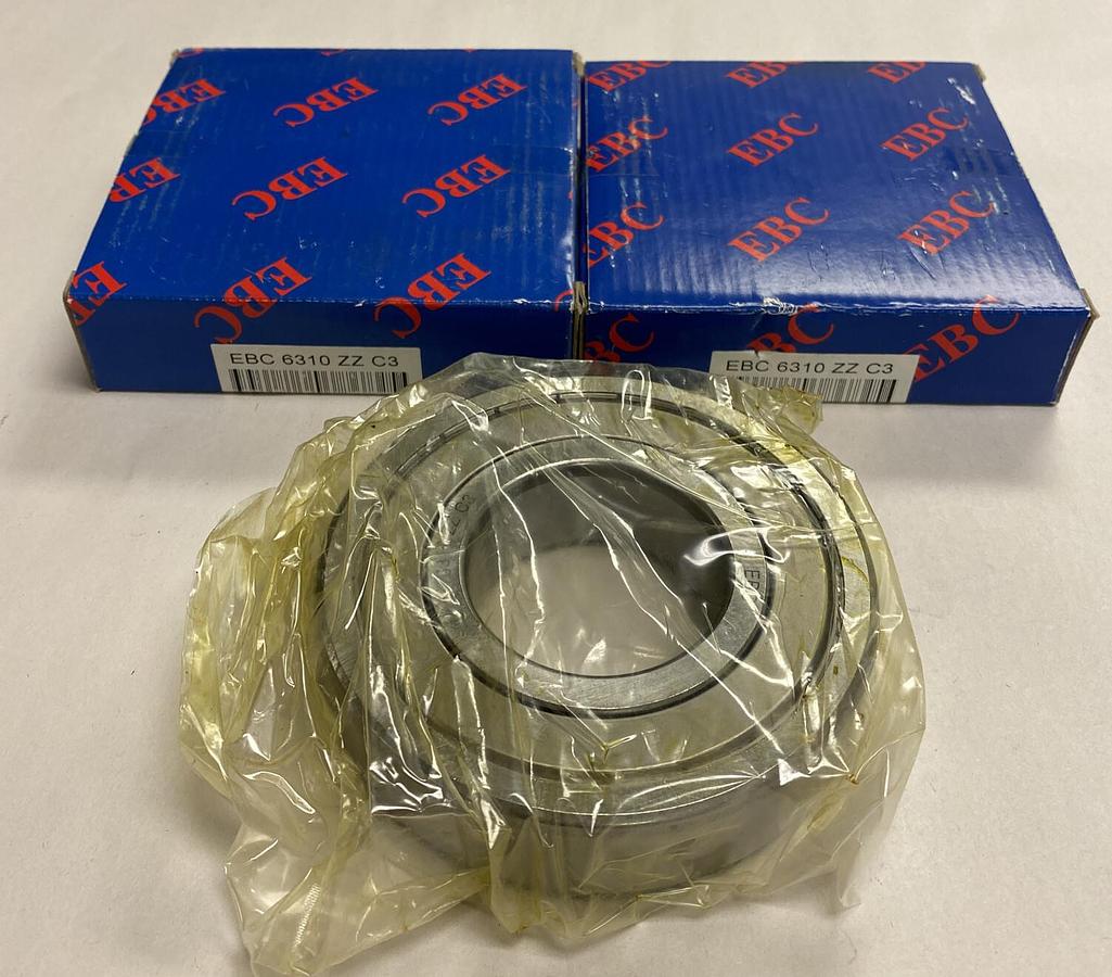 Used EBC,6310 ZZC3,Ball Bearing Lot of 2 NOS