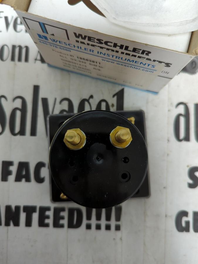 WESCHLER,19563911 ALL GX-332 SIM TO: 606B591A5 R/S: 10-0-10MADC,PANEL METER