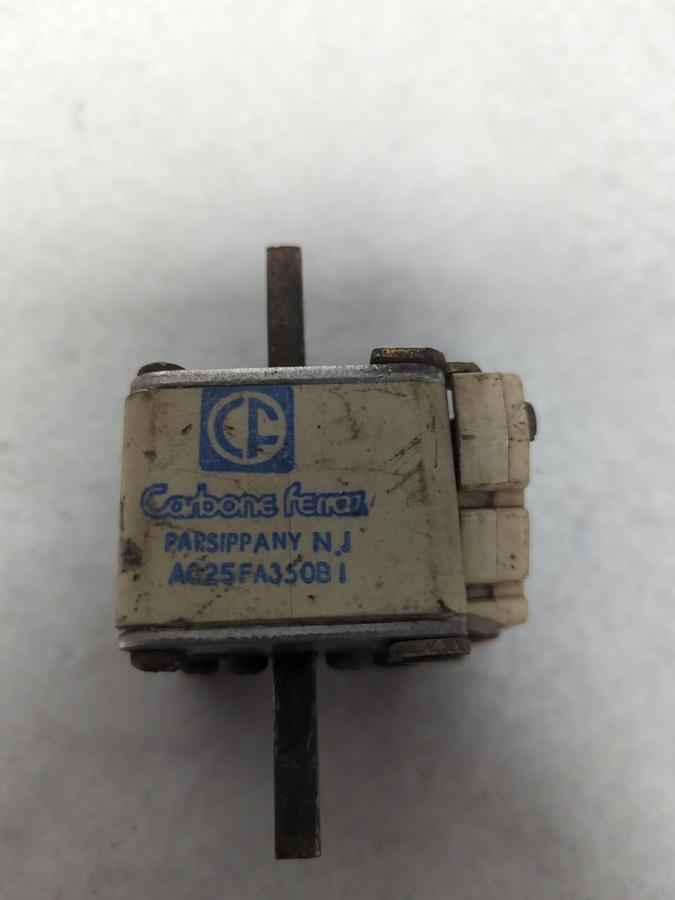Used CARBONE FERRAZ,AC25FA350B1,FUSE 350 AMP 250V PRE-OWNED