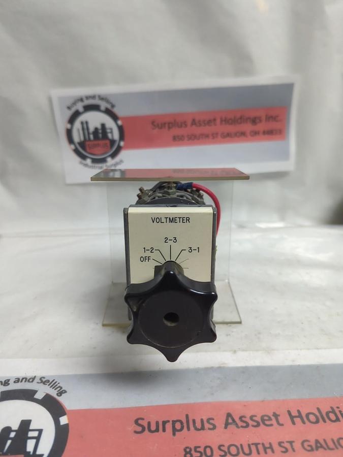 Used ELECTROSWITCH,TYPE W2,ROTARY SWITCH 600V-8A 600V-20A PRE-OWNED