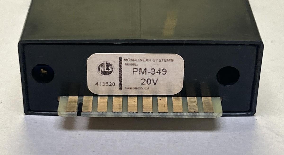 NON-LINEAR SYSTEMS,PM-349,DIGITAL PANEL METER NOS