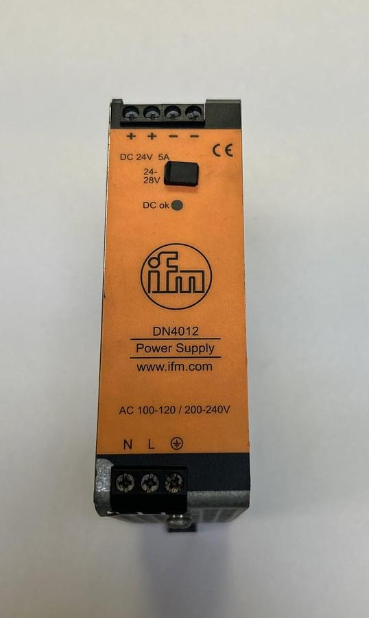 Used IFM EFECTOR,DN4012,POWER SUPPLY 24VDC 5A