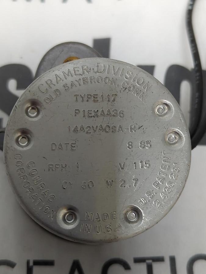CRAMER DAVISON,P1EXAA36,TYPE 117 SYNCHRONOUS MOTOR MISSING BOX
