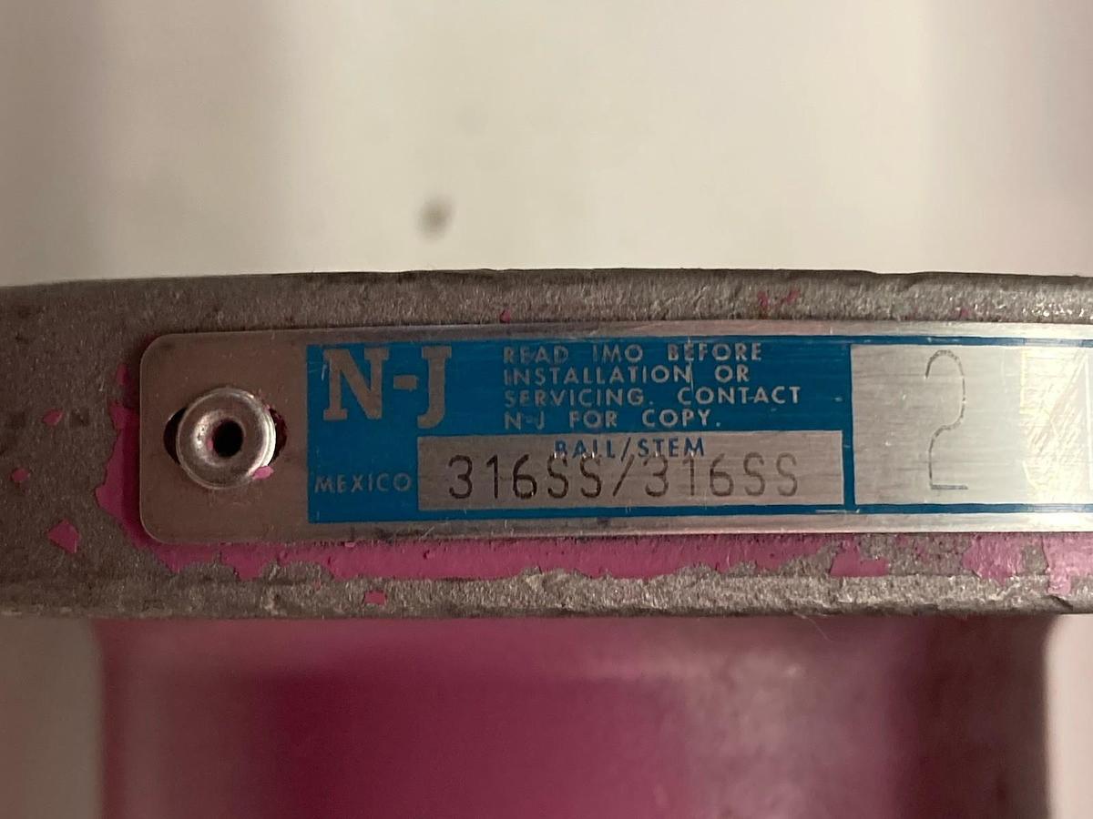 Used Jamesbury,316SS 2-5150-31-3600,Ball Valve 275 PSIG Max