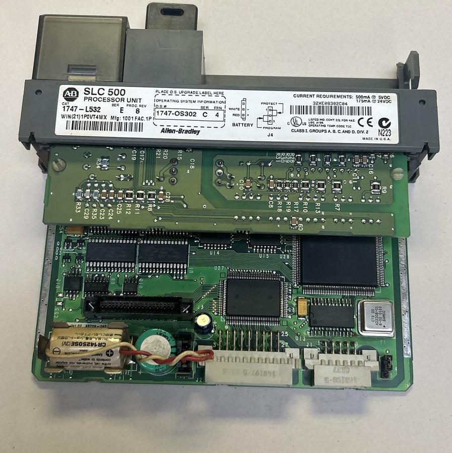 Used ALLEN-BRADLEY,1747-L532,SLC500 PROCESSOR UNIT