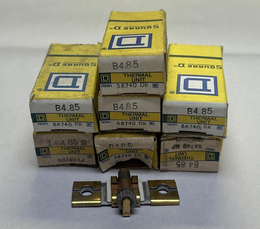 SQUARE D,B4.85,OVERLOAD RELAY HEATER ELEMENT LOT OF 7 NOS