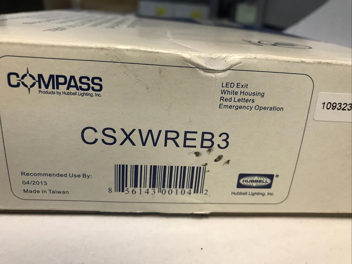 Used Compass,CSXWREB3,LED Emergency Exit Sign