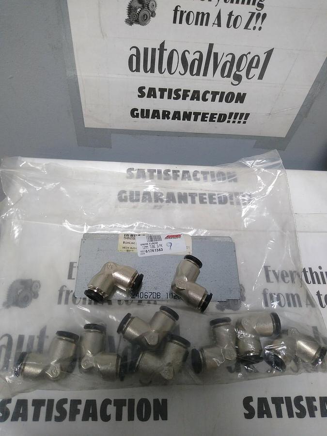 UNBRANDED,61761383,TUBE UNION ELBOW 12MM PUSH-TO-CONNECT LOT OF 9 NOS