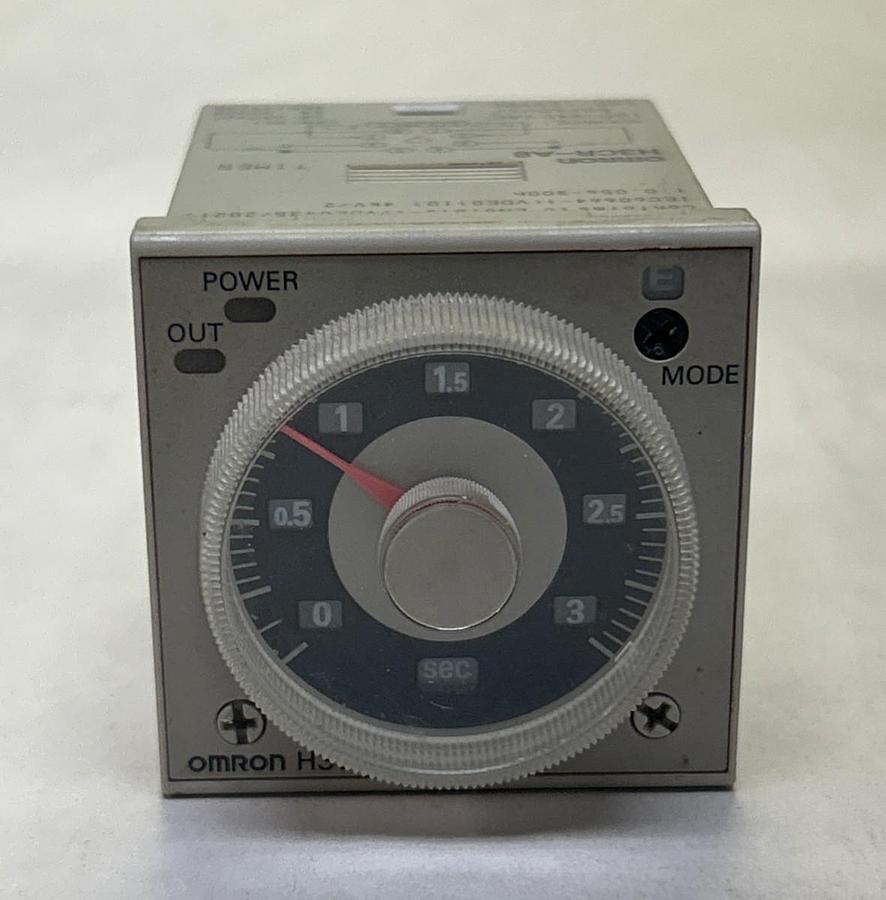 Used OMRON,H3CR-A8,TIMER 0-3 SECONDS 100-240V