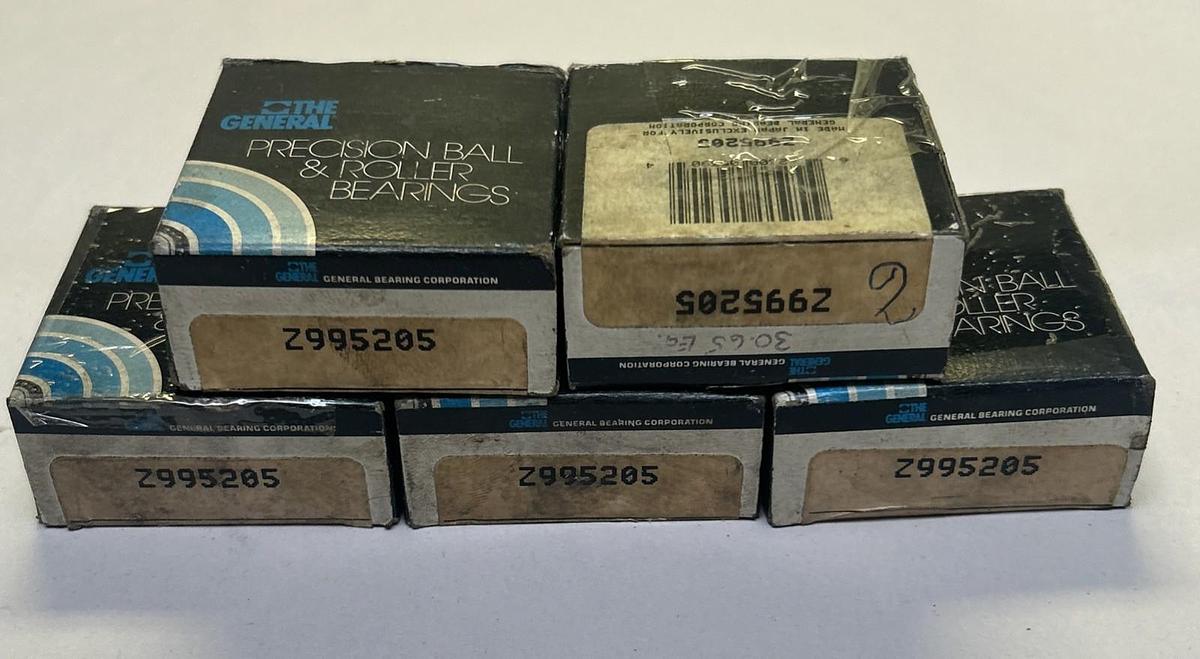 GENERAL,Z995205,PRECISION DOUBLE ROW BALL BEARING 25MM  BORE LOT OF 5 NOS