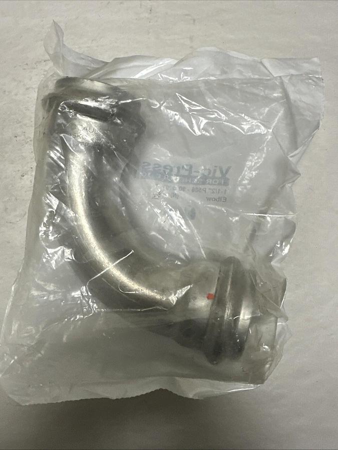 Used Vic-Press,P586,1-1/2" 90 Deg Elbow Sch 10/304SS