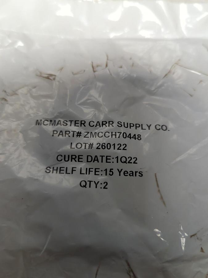 MCMASTER CARR SUPPLY,ZMCCH70448,O-RING-BUNA 1/4 INCH PACK OF 2 NOS