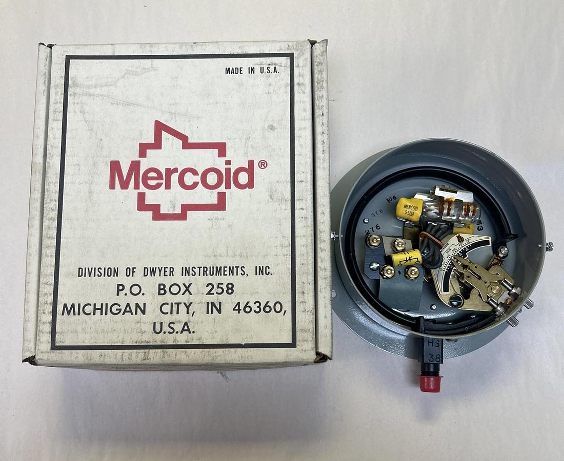 MERCOID,DA-23-156B-11S,PRESSURE SWITCH MISSING COVER NOS