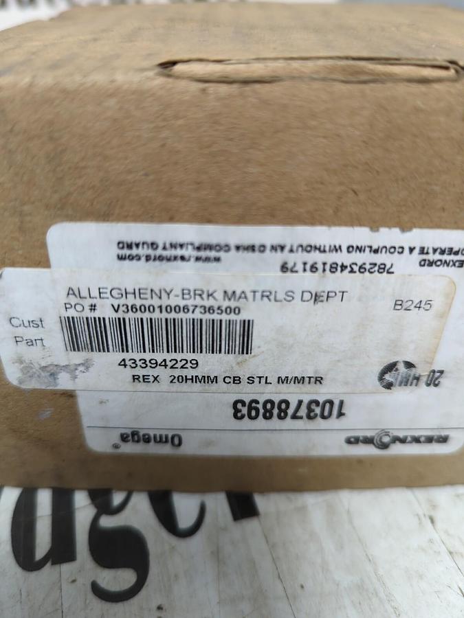 REXNORD,10378893 20HHMM CB STL M/MTR, HUB NOS