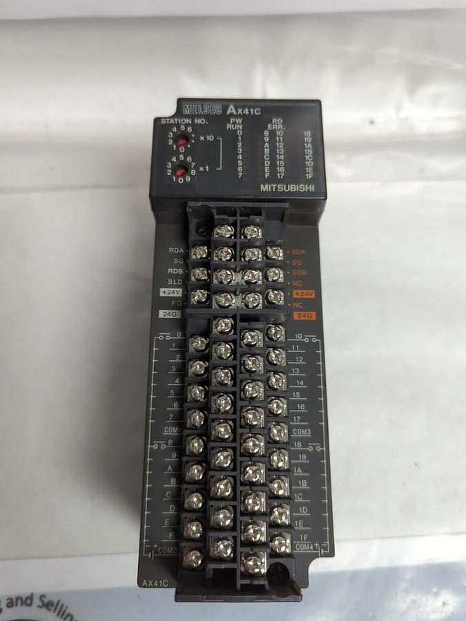 Used MITSUBISHI,AX40Y1C,MELSEC INPUT UNIT MISSING DOORS PRE-OWNED