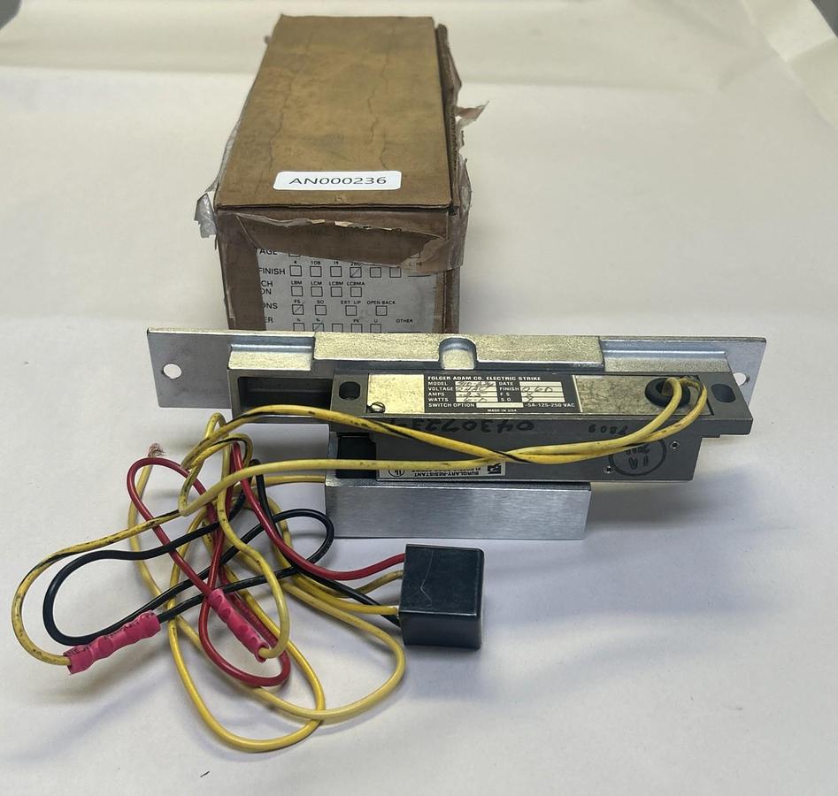FOLGER ADAM,310-2-3/4,ELECTRIC STRIKE 24Vac NOS
