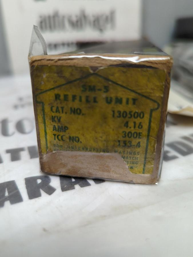 S & C,130500 SM-5,REFILL UNIT KV-4.16 AMP-300E TCC NO-153.4 NOS