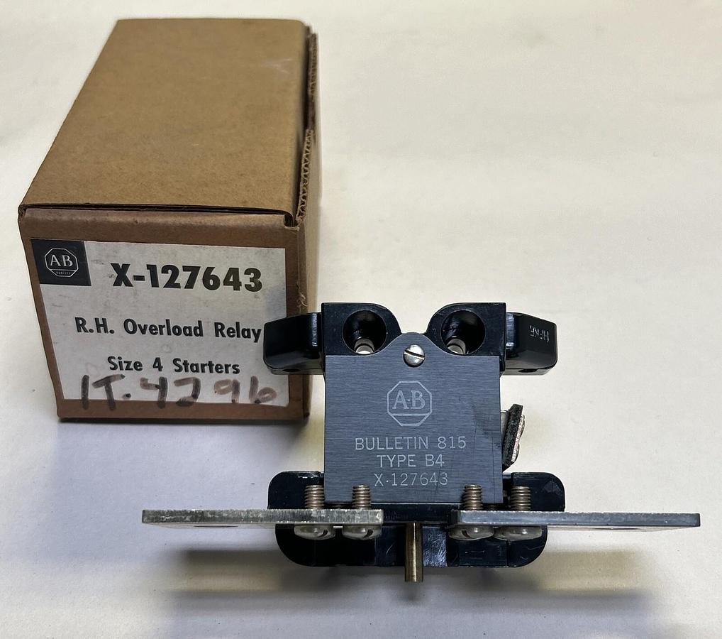 ALLEN BRADLEY,X-127643,RH OVERLOAD RELAY NOS
