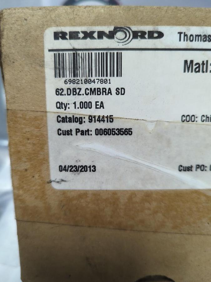 REXNORD,914415,62.DBZ.CMBRA DISC COUPLING HUB BORE HUB NOS