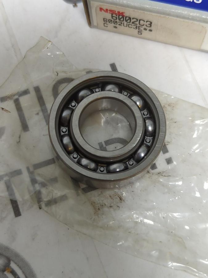 NSK,6002C3,DEEP GROOVE BALL BEARINGS LOT OF 2 NOS