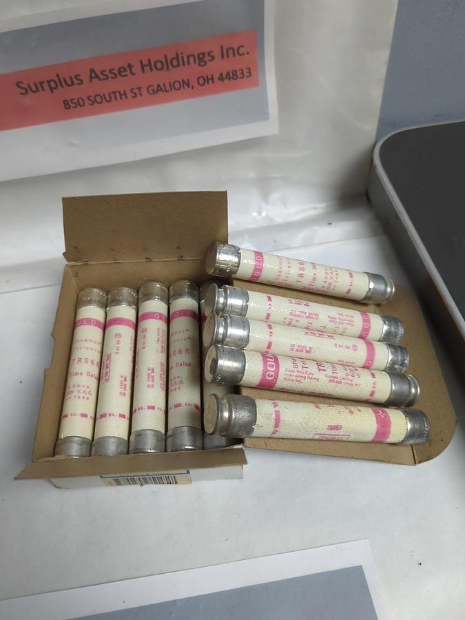 GOULD SHAWMUT,TRS6R,TRI-ONIC 6 AMP FUSE LOT OF 10 NOS