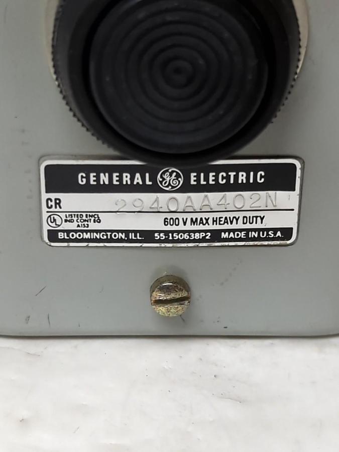 GENERAL ELECTRIC,CR2940AA402N,PUSHBUTTON CONTROL STATION NOS