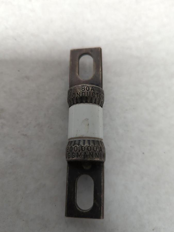 Used COOPER BUSSMANN,FWH-80,SEMI-CONDUCTOR 80 AMP FUSE PRE-OWNED
