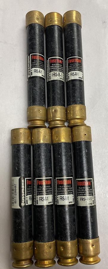 Cooper Bussmann,FRS-R-1,Fusetron Fuse Lot Of 7 NOS