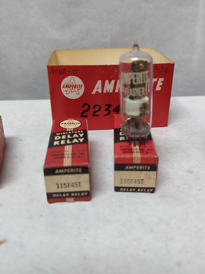 AMPERITE,D6TF30/115F45T/115F60T,VACUUM TUBES LOT OF 12 NOS
