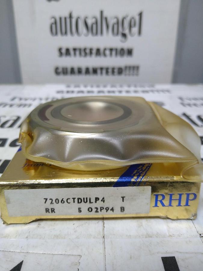 Used RHP,7206CTDULP4,Angular Contact Bearing NOS