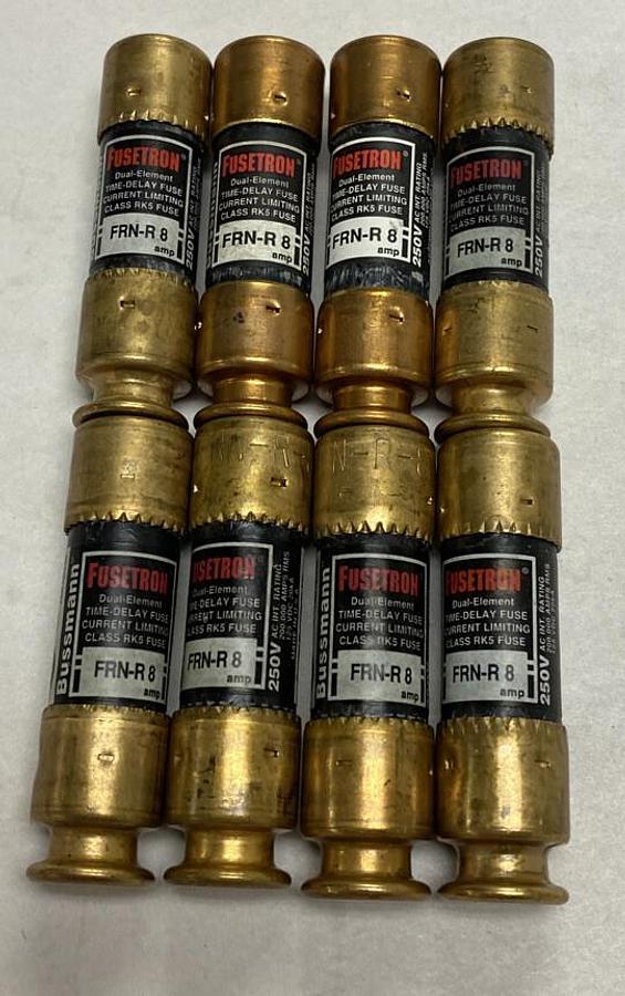 Cooper Bussmann,FRN-R-8,Fuse Lot of 8 NOS