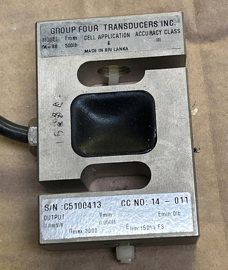 GROUP FOUR TRANSDUCERS INC,04-SB,LOAD CELL NOS