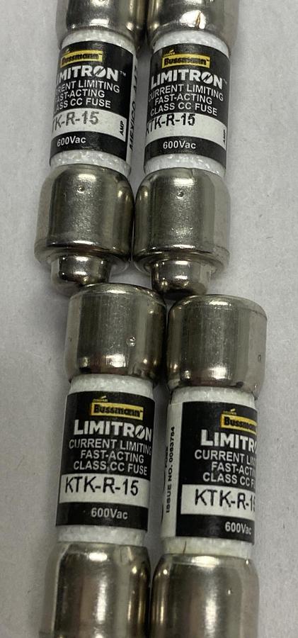 COOPER BUSSMANN,KTK-15,LIMITRON FUSE LOT OF 4 NEW NO BOX