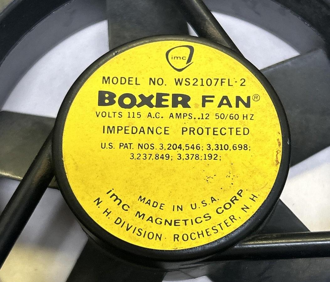 Used IMC,WS2107FL-2,BOXER FAN 115V