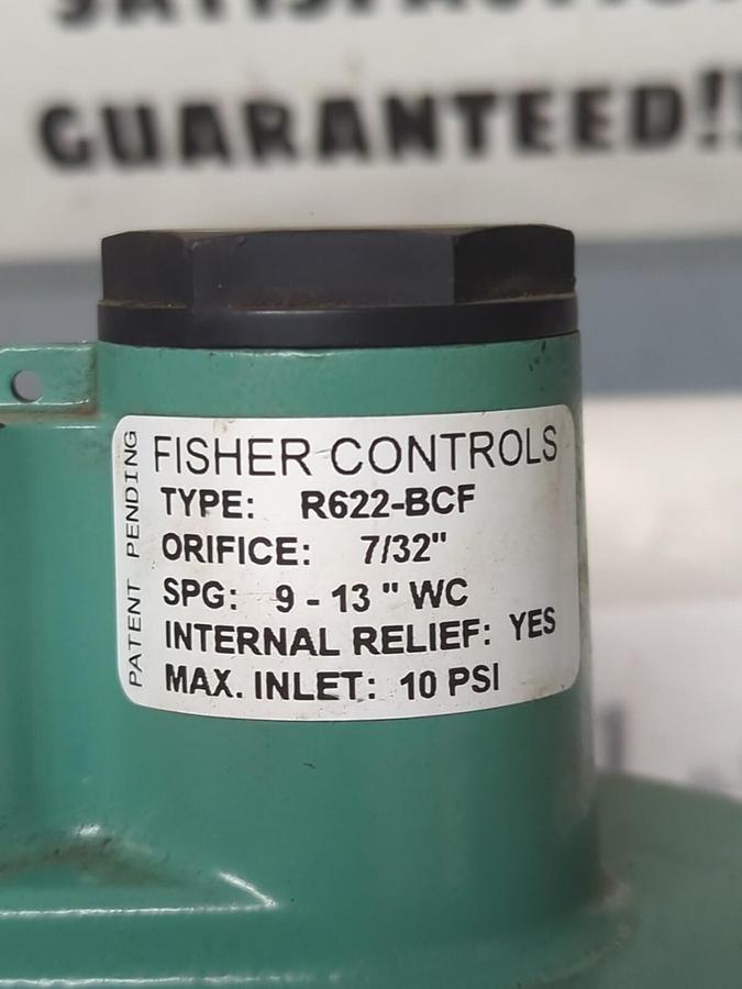 FISHER CONTROLS,R622-BCK,REGULATOR ORIFICE 7/32 IN 10 PSI NOS
