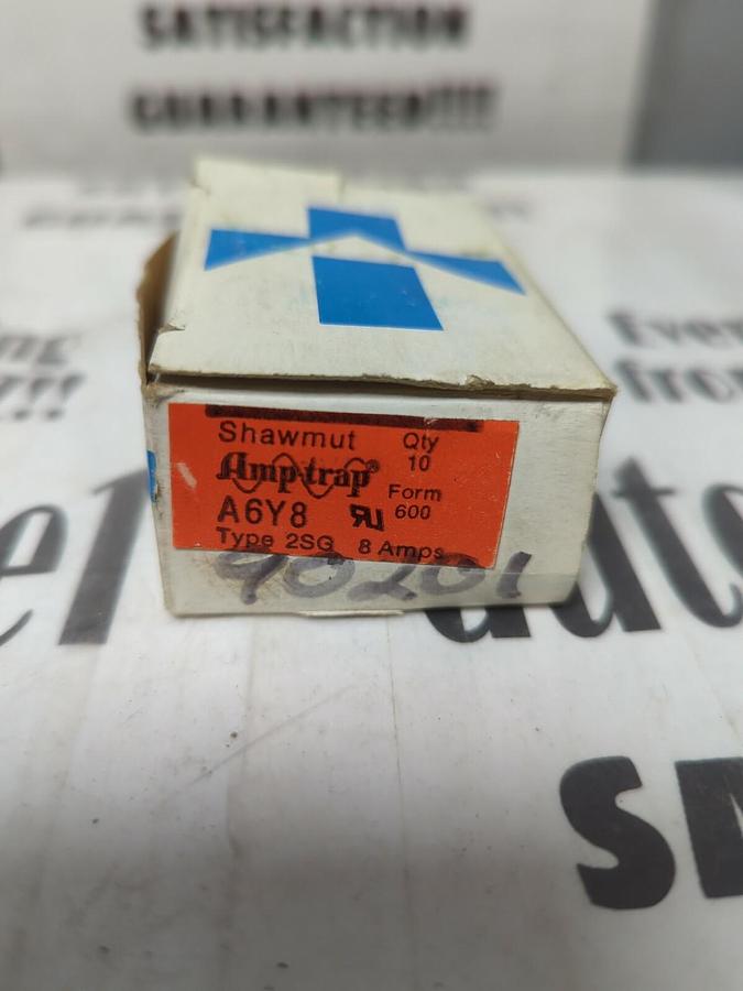 GOULD SHAWMUT,A6Y8,TYPE 2SG AMP-TRAP FUSES BOX OF 10 NOS
